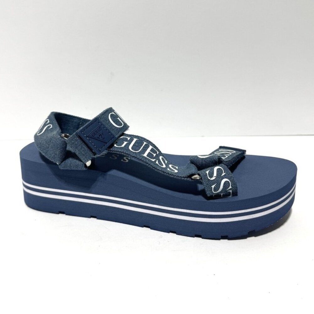 Guess Womens Avin Sandals Blue Size 9.5 M